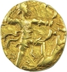 Extremely Rare Gold Dinar Coin of Chandragupta II of Gupta Dynasty of Lion Slayer type.