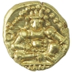 Gold Varaha Coin of Krishnadevaraya of Tuluva Dynasty of  Vijayanagar Empire. 