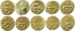 Gold Varaha Coins of Krishnadevaraya of Vijayanagara Empire.