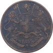 Copper Quarter Anna Coin of East India Company of 1835.
