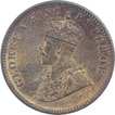 Copper Quarter Anna Coin of King George V of Calcutta Mint of 1911.