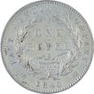 Silver One Rupee Coin of Victoria Queen of 1840.