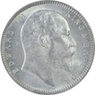 Silver One Rupee Coin of King Edward VII of Calcutta Mint of 1904.