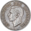 Silver Two and Half Shillings Coin of George VI of South Africa.
