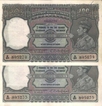 King George VI 100 Rupees of Calcutta 