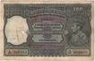 King George VI 100 Rupees of C. D. Deskmukh of Serial No. B25 868893 of Cawnpore Circle.