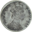 Error Silver Two Annas Coin of Victoria Empress.