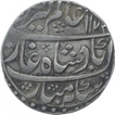 Silver One Rupee Coin of Ahmadnagar Farukhabad Mint of Farukhabad.