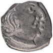 Silver Drachma Coin of Dhahrasena of Traikutakas.