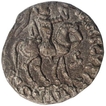 Silver Drachma Coin of Azes II of Indo Greeks.