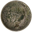 Error Silver One Rupee Coin of King George VI of 1944.