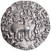 Extremely Rare Silver Drachma Coin of Amoghbuti of Kuninda Dynasty.