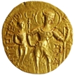 Extremely Rare Gold Dinar Coin of Samudragupta of Gupta Dynasty of Battle axe type.