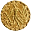 Very Rare Gold Dinar Coin of Bhaskarvarman of Samatata Region of Post Guptas.