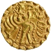 Very Rare Gold Dinar Coin of Bhaskarvarman of Samatata Region of Post Guptas.