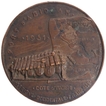 Rare Bronze Medallion of Port of Abidjan of Paris Mint