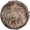 Lead Coin of Nahapana of Western Kshatrapas of lion type.
