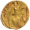 Gold Dinar Coin of Vasishka of Kushan Dynasty of Ardoksho type.