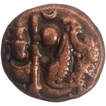 Copper Jital Coin of Tuluva Dynasty of Vijayanagara Empire.