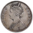 Error Silver One Rupee Coin of Victoria Queen of 1862.