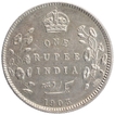 Error Silver One Rupee Coin of King Edward VII of Calcutta Mint of 1903.