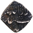 Silver One Eighth Square Rupee Coin of Shah Jahan.