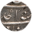 Exceedingly  Rare Silver Quarter Rupee Coin of Azam Shah of Khujista Buniyad Mint.
