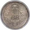 Large Five Silver One Rupee Coin of King George VI of Lahore Mint of 1945.