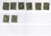 1854 Two Annas Lithographed rare Stamps collection of 8 stamps of Die & Post mark Variation.