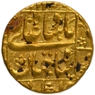 Gold Mohur Coin of Shahjahan of Daulatabad Mint.