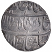 Silver One Rupee coin of Mustafabad Mint of Rohilkhand Kingdom.