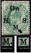 Extremely Rare ERROR Stamps of King Edward of  O.H.M.S. Mint