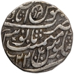 Silver One Rupee Coin of Mominabad Bindraban Mint of Bindraban State.