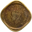 Nickel Brass Two Annas Coin of King George VI of Calcutta Mint of 1943.