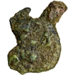 Cast Copper Taurine shaped coin of Kaushambi Region.
