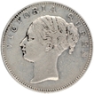 Silver One Rupee Coin of Victoria Queen of Bombay Mint of 1840.