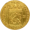 Gold Fourteen Gulden Coin of Netherlands.