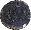 Copper Drachma Coin of Kanishka I of Kushan Dynasty of Buddha type.