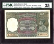 One Hundred Rupees Bank Note of King George VI Signed by C.D. Deshmukh of 1943 of Delhi Circle.