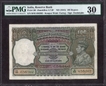 One Hundred Rupees Bank Note of King George VI Signed by C.D. Deshmukh of 1944 of Kanpur Circle.