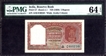 Two Rupees Bank Note Signed by B. Rama Rao of Republic India of 1950.
