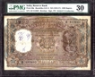 One Thousand Rupees Bank Note Signed by B. Rama Rao of Republic India of 1954.