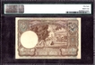 Five Rupees Bank Note Signed by H.J. Huxham and C.H. Collins of King George VI of Ceylon of 1944.