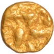 Gold One Quarter Fanam Coin of Silaharas of Karad.