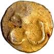 Gold One Quarter Fanam Coin of Shilaharas of Karad.