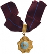 Gold and enameled Medal of Order of British India of 1939.