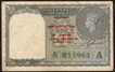 Burma One Rupees Bank Note of King George VI Signed by C E Jones of 1945.