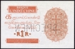 Specimen One Roupie Bank Note of French India.