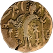Base Gold Dinar Coin of Kidara Kushan of Later Kushans.
