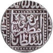 Silver One Rupee Coin of Shams ud din Muzaffar Shah III of Ahmadabad Dar ul Darb Mint of Gujarat Sultanate.